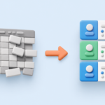Passage d'un tableur Excel à une base CRM organisée, style Charik