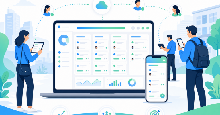Logiciel de force de vente (SFA) pour équiper toute son équipe commerciale, illustration Charik